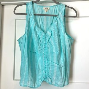 Blue tank top, Striped